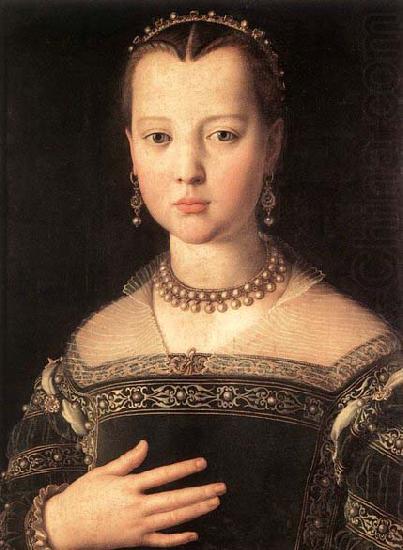 Portrait of Maria de- Medici, Agnolo Bronzino